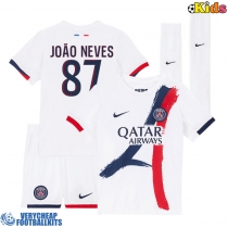Paris Saint-Germain Joao Neves #87 Replica Away Minikit 2025-26 Short Sleeve (+ pants)